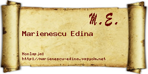 Marienescu Edina névjegykártya